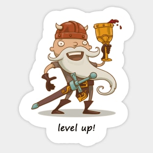 Warrior - Level Up Sticker